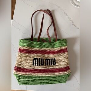 Miu Miu crochet tote